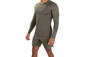 Camiseta Deportiva Unisex de Compresión, Ligera, Transpirable, de Spandex/Nailon, Manga Larga, Secado Rápido, para Gimnasio, Fitness, Yoga - Product Image 3