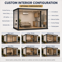 Maison Modulaire Conteneurisée Moderne Préfabriquée en Acier pour Bureau, Hôtel, Projet d'Hébergement, Jardin