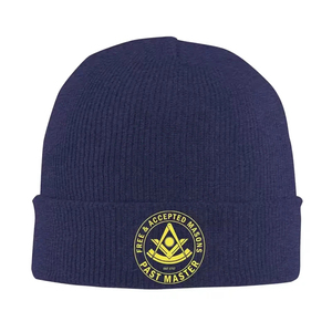 Freemason Past Master Knitted <b>Caps</b> for Women <b>Men</b> Skullies Beanies Autumn Winter Hat Acrylic Masonic Crochet <b>Caps</b> Knitting Hats - Product Image 3