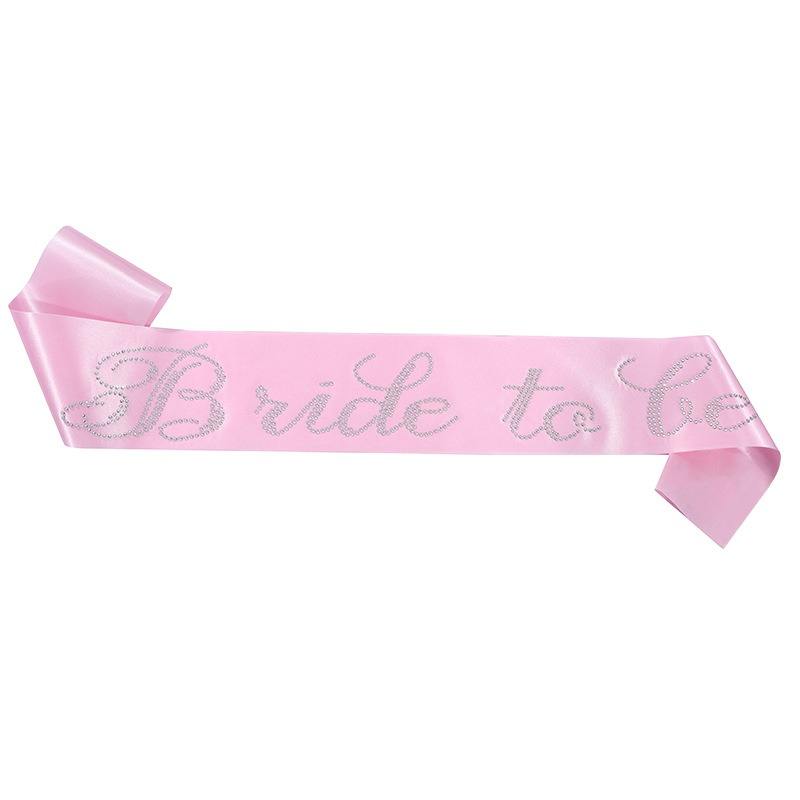 Pink satin cloth+Hot rhinestones