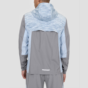 เสื้อแจ็กเก็ตกันลมสำหรับผู้ชาย3โทนสีผ้าไนลอนแบบปรับแต่งได้ - Product Image 2