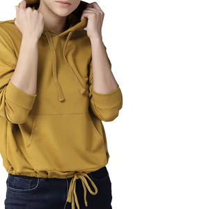 Sweat-shirt pour femme au meilleur design et à prix abordable pour le streetwear, service OEM, logo personnalisé, manches longues, sweat-shirts pour femmes - Product Image 3