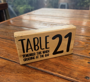 Wooden <b>Table</b> <b>Numbers</b> 1-100 Handmade Rustic Rectangle Shape For Decoration - Product Image 6