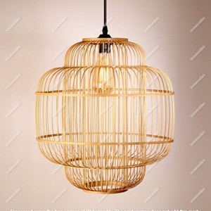 Handmade <b>Bamboo</b> Weaving Pendant Lamp Rustic Style Countryside for Modern Bedroom Dining Room for Apartment Use Bar Chandeliers - Product Image 3
