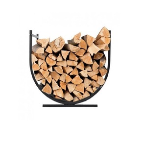 Porte-bûches en métal décoratif moderne de conception simple de haute vente pour le support rustique de bois de chauffage en métal de jardin de maison - Product Image 3