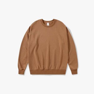Premium Vintage Plain Unisex bordado en Blanco polar de gran tamaño cuello redondo sudadera ropa de algodón Hombre Sudaderas Casuales - Product Image 2