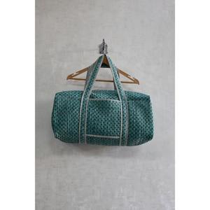Floral Boho Quilted Luxury Lightweight Handmade Indian Block Print Duffle <b>Bag</b> for <b>Weekend</b> <b>Travel</b> - Product Image 1