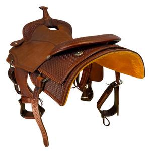 Silla de Montar Inglesa Antigua, 100% Cuero Premium Cómodo, Silla de Montar Occidental Resistente - Shyam WS 72 de Alta Calidad - Product Image 2