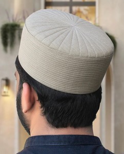 Elegant Waterproof Casual Religious Cap for Men Breathable Adjustable Headwear for Friday Prayers Eid Festivals Sports Outdoor - Product Image 1