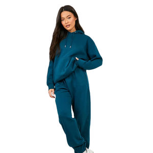 Chándal de jogging de algodón 2025 de alta calidad personalizado para mujer 100%, chándal estampado para invierno, conjunto de chándal transpirable de talla grande - Product Image 1