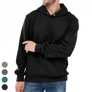 Sudadera con capucha de estilo coreano de algodón pesado para hombre al por mayor, Jersey informal de manga larga holgado con estampado 3D frontal de invierno - Product Image 3