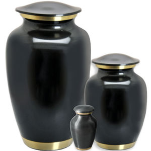 Urnes de crémation en métal de qualité supérieure fabriquées à la main Urne commémorative de cendres humaines décoratives pour la maison Urnes de crémation écologiques - Product Image 2