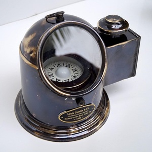 Cổ Vibes binnacle Mũ bảo hiểm gimballed la bàn tàu/thuyền đèn dầu nổi quay số binnacle Gimbal la bàn - Product Image 4