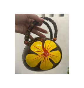 Sac de coquille de noix de coco fait à la main, sac de coquille de noix de coco écologique, fournisseur de sac de coquille de noix de coco naturelle en gros - Product Image 2