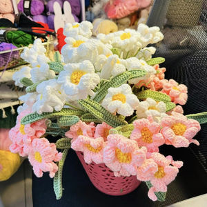 Flor de hilo de punto decoración de ganchillo hecha a mano Vietnam 99GD gran oferta 2025 para fiesta de boda y exhibición de oficina en casa - Product Image 1