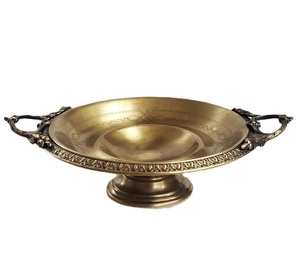Elegante cuenco de latón hecho a mano, ideal para interiores con temática vintage, Exportación en cantidad. - Product Image 1