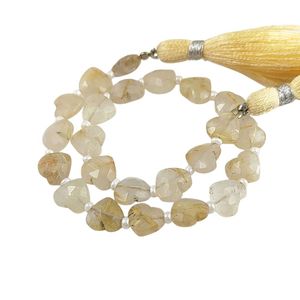 ลูกปัดพลอยควอตซ์ประดับพลอยสีทองธรรมชาติทรงเหลี่ยมเพชรพลอย8-9มม. หินหลวมเหลี่ยมเพชรพลอยได้รับการรับรองจากบุคคลที่สามตามต้องการ - Product Image 3