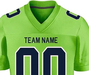 Maillot de football américain pour homme de haute qualité, nouvelle mode, respirant, vente chaude à prix avantageux, entièrement personnalisable, manches courtes - Product Image 2