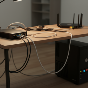 Cable de conexión CAT-6 gris de 30,0 m para redes de 1 GBit, accesorio para gestión de cables - Product Image 3