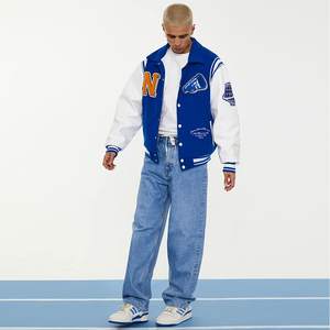 New Men Winter Unisex Button Down College Varsity <b>Jacket</b> Windproof Waterproof Breathable Quick Dry Custom Colors Sizes Hot Sale - Product Image 3