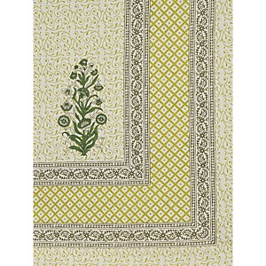 Green <b>Floral</b> 100% Cotton 240 TC Super King Bedsheet Set with 2 Pillow Covers 3-Piece Comforter for Home (SHKV1098) - Product Image 5