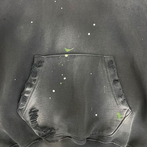 เสื้อฮู้ดโอเวอร์ไซส์สำหรับผู้ชายผ้าซักเสื้อมีลาย3D ปักโลโก้ไฮสตรีทระบายอากาศได้ดีแบบสวมหัวสำหรับฤดูหนาว - Product Image 6