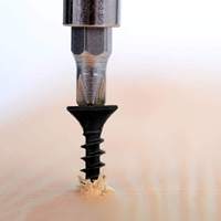 Tornillo Autorroscante de Rosca Alta y Baja, Cabeza Plana, Acero Inoxidable, Fijador para Madera, Estándar ISO, Tornillo Duradero