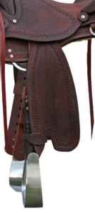 อานม้าต้นไม้ไม้ตะวันตกแบบพรีเมี่ยม, อานม้าดีไซน์หรูหรากลางแจ้ง - Product Image 2