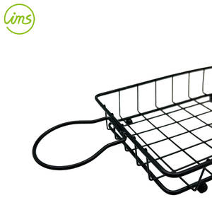 Panier de service en fil de fer long pour aliments et collations, avec poignée, vente en gros - Product Image 5