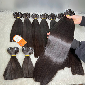 Best Selling Super Double Drawn Unprocessed Vietnamese Human Hair Weft <b>Extensions</b> Wholesale <b>Cheap</b> Price Silky Smooth - Product Image 5