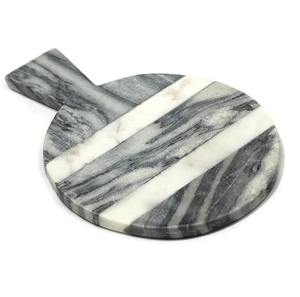 Organic <b>Marble</b> Chopping Block Thick Durable Eco-Style Natural Stone <b>Board</b> for Kitchen for Vegetables Fruits Bread - Product Image 4