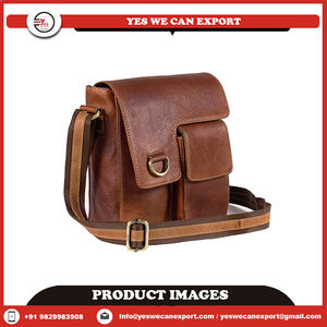 Bolso Bandolera Unisex Estilo Bohemio Vintage Inglés, Hecho a Mano con Cuero Genuino de Búfalo, Patrón de Hilo, Ecológico - Product Image 5