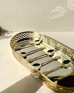 Premium Pineapple Shape Spoon Cutlery Set with Gold Color Casted Kitchenware <b>Tabletop</b> Flatware Wedding Dessert Utensils - Product Image 3