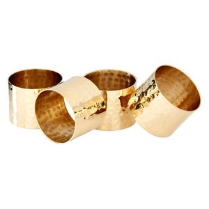 Servilletero de latón clásico con pulido de oro antiguo y detalles Premium para ajustes de mesa y reuniones de lujo - Product Image 5