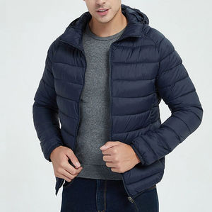 Vêtements d'hiver en gros pour hommes, veste chaude, manteau matelassé, veste à capuche, doudoune personnalisée - Product Image 1