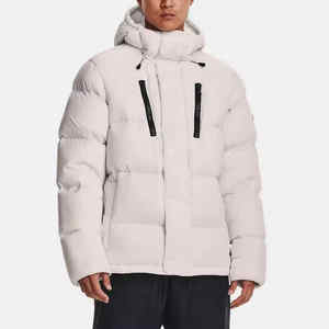 Veste d'hiver imperméable à bulles pour hommes High Street avec col montant doublure en laine remplie de polyester logo personnalisé et motif bouffant - Product Image 2