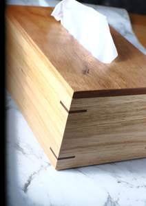 Boîte à mouchoirs en noyer de luxe | Porte-papier en bois pour salle de bain et salon | Mallette de rangement de bureau moderne | Organisateur de décoration intérieure - Product Image 2