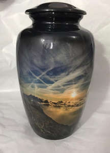 Meilleure qualité d'urnes de crémation faites à la main, prix de gros, urne de crémation en métal pour les cendres humaines et les fournitures funéraires de ACW - Product Image 5