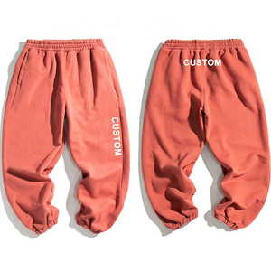 2025 Unisex Heavyweight Baggy Fleece pantalones de chándal apilados Joggers pantalones elásticos French Terry alta venta al por mayor algodón de gran tamaño - Product Image 6