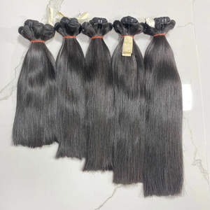 Mejor oferta 2025 humano precio barato Remy pelo crudo hueso estilo recto extensión de cabello precio directo de fábrica pelo indio sin enredos - Product Image 1