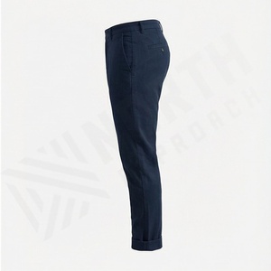 Pantalones Chinos Extra Grandes para Hombre, Cintura Alta, Logotipo Personalizado, Corte Recto, Rayas Curvas, Transpirables, Ropa Casual - Product Image 3