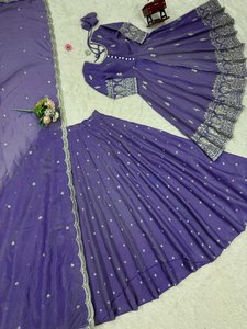 Kurti Lehenga Dupatta, costume de mariage indien ethnique, tenue de fête, robe Lehenga en coton et soie, tenue de mariage et tenue de soirée, costume de créateur - Product Image 2