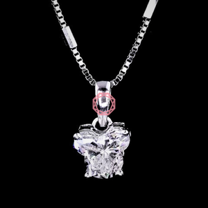 Colgantes y dijes de joyería fina de plata con cara en HPHT Lab Grown Diamond DEF VVS VS V Letter para Unisex IGI Certificate Micky Mouse - Product Image 1