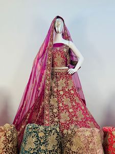 เสื้อเบลาส์พิมพ์ลายแบบเต็มตัวสไตล์ปากีสถานสำหรับผู้หญิงชุดปาร์ตี้หรูหราผ้ากำมะหยี่ปักงานแต่งสำหรับเจ้าสาว - Product Image 2