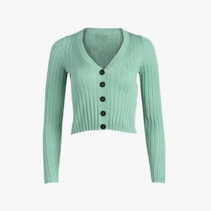Cardigans pour femmes, pulls élégants et unis, mode décontractée, vêtements en tricot pour femmes, style coréen décontracté, collège et université - Product Image 2