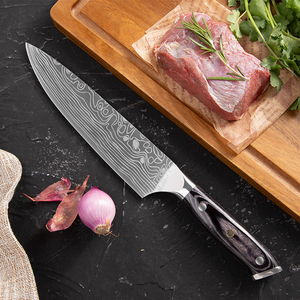 มีดเชฟสแตนเลสดามัสกัสสำหรับใช้ในห้องครัวงานตามสั่ง - Product Image 6