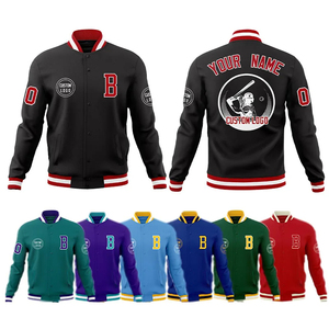 Fabricant de vestes universitaires personnalisées de haute qualité pour hommes Vestes Letterman de baseball avec logo brodé personnalisé - Product Image 1