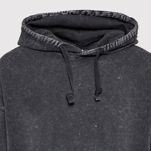Sweat-shirt à capuche pour homme en coton respirant, fabriqué en usine, personnalisé, délavé à l'acide, à prix raisonnable - Product Image 6