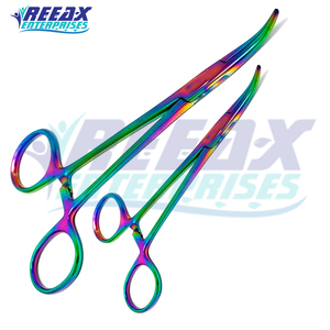 Pinzas Quirúrgicas Manuales Autoclavables de Acero Inoxidable de Primera Calidad, Multicolores, de 12.7 cm, REEAX ENTERPRISES, Certificación CE Clase II - Product Image 2