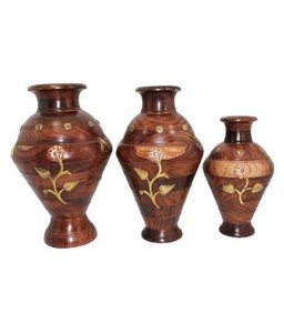 Vases classiques en bois faits à la main personnalisables Fabricant Grossiste Fournisseurs ventes directes d'usine - Product Image 3